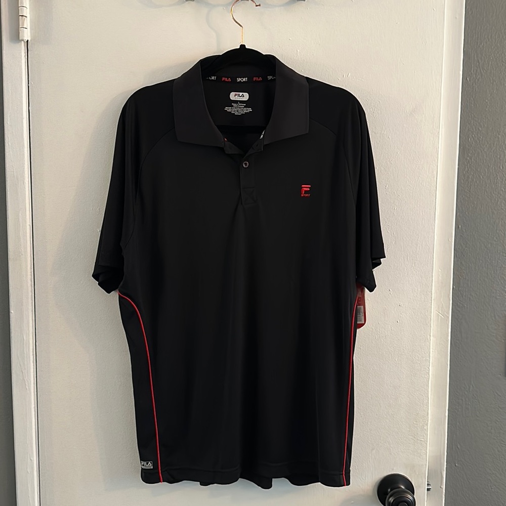 Fila Men’s Sport polo black and red